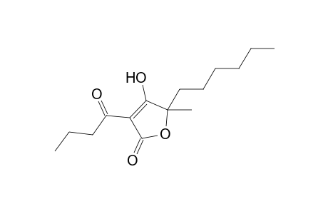 2(5H)-Furanone, 3-butyryl-5-hexyl-4-hydroxy-5-methyl-