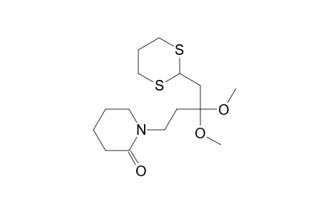 2-Piperidinone, 1-[4-(1,3-dithian-2-yl)-3,3-dimethoxybutyl]-
