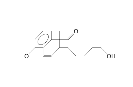 1-Formyl-1-methyl-2-(5-hydroxy-pentyl)-5-methoxy-1,2-dihydro-naphthalene