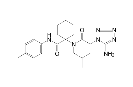 1-[2-(5-azanyl-1,2,3,4-tetrazol-1-yl)ethanoyl-(2-methylpropyl)amino]-N-(4-methylphenyl)cyclohexane-1-carboxamide