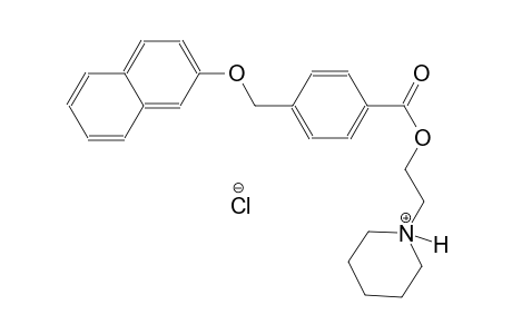 1-[2-({4-[(2-naphthyloxy)methyl]benzoyl}oxy)ethyl]piperidinium chloride