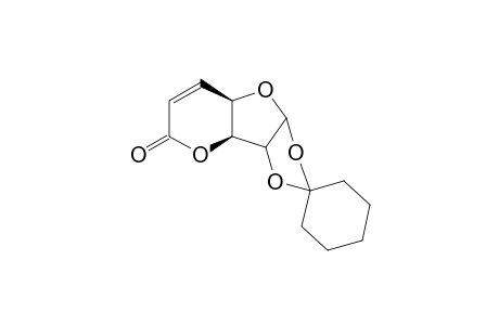 Spiro[Cyclohexane-1,2'-pyrano[2,3-d]furo[2,3-d][1,3]dioxalan-2'-one]