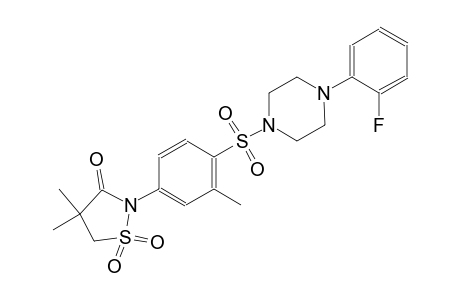 3-isothiazolidinone, 2-[4-[[4-(2-fluorophenyl)-1-piperazinyl]sulfonyl]-3-methylphenyl]-4,4-dimethyl-, 1,1-dioxide