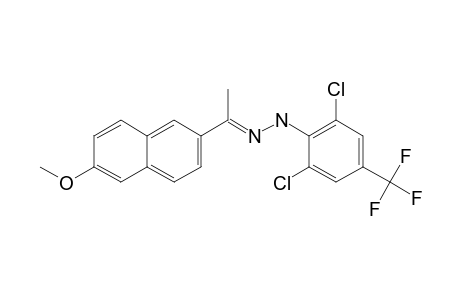 N-(2,6-DICHLORO-4-TRIFLUOROMETHYL)-PHENYL-N'-[1-(6-METHOXY-NAPHTHALEN-2-YL)-ETHYLIDENE]-HYDRAZINE