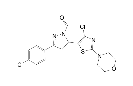 5-(4-Chloro-2-morpholinothiazol-5-yl)-3-(4-chlorophenyl)-1-formyl-4,5-dihydro-1H-pyrazole