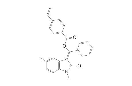 (E)-(1,5-Dimethyl-2-oxoindolin-3-ylidene)(phenyl)methyl 4-vinylbenzoate