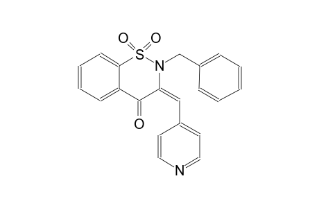 4H-1,2-benzothiazin-4-one, 2,3-dihydro-2-(phenylmethyl)-3-(4-pyridinylmethylene)-, 1,1-dioxide, (3E)-