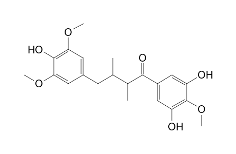 (2RS,3SR)-4-(4-Hydroxy-3,5-dimethoxyphenyl)-1-(3,5-dihydroxy-4-methoxyphenyl)-2,3-dimethylbutan-1-one