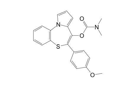 5-(4-Methoxyphenyl)pyrrolo[2,1-d][1,5]benzothiazepin-4-ol N,N-dimethylcarbamate