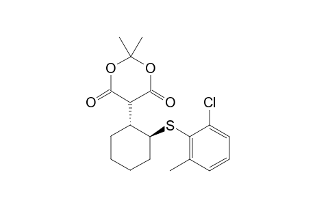5-[trans-2-(2-Chloro-6-methylphenylsulfanyl)cyclohexyl]-2,2-dimethyl-1,3-dioxane-4,6-dione