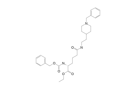 6-(N-BENZYLPIPERIDIN-4-YL-2-ETHYLAMIDO)-N-BENZYLOXYCARBONYL-S-ALPHA-AMINO-ADIPIC-ACID-1-ETHYLESTER