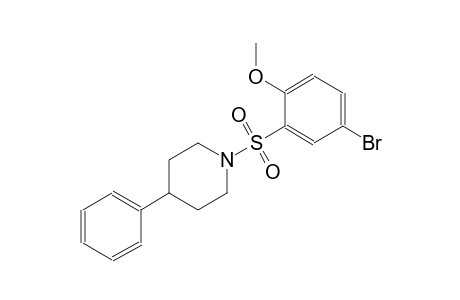 1-[(5-bromo-2-methoxyphenyl)sulfonyl]-4-phenylpiperidine