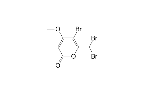 5-Bromo-6-(dibromomethyl)-4-methoxy-2-pyranone