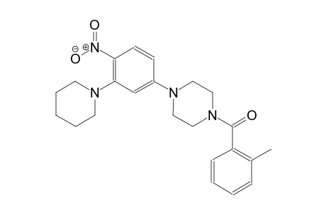 1-(2-methylbenzoyl)-4-[4-nitro-3-(1-piperidinyl)phenyl]piperazine