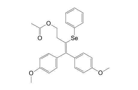 4,4-bis(p-Methoxyphenyl)-3-(phenylselanyl)but-3-enyl Acetate