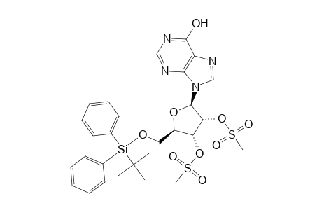 5'-O-(tert-Butyldiphenylsilyl)-2',3'-di-O-methanesulfonylinosine
