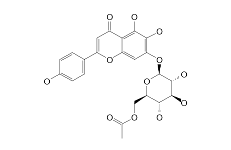 5,6,7,4'-TERTAHYDROXYFLAVONE-7-O-[6''-O-ACETYL]-BETA-GLUCOPYRANOSIDE