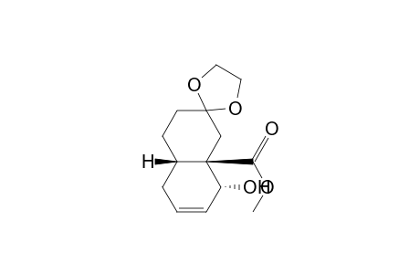 (1.beta.,4a.beta.,8a.alpha.)-1,4,4a,5,6,7,8,8a-Octahydro-8a.beta.-carbomethoxy-7,7-ethylenedioxy-1.alpha.-hydroxynaphthalene