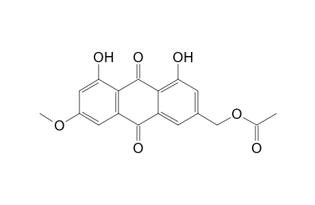 3-(Acetoxymethyl)-1,8-dihydroxy-6-methoxy-9.10-anthracenedione