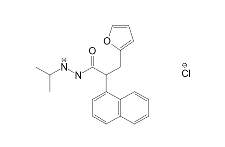 alpha-1-NAPHTHYL-2-FURANPROPIONIC ACID, 2-ISOPROPYLHYDRAZIDE, MONOHYDROCHLORIDE