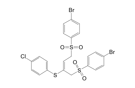 (E)-1,4-Bis[(p-bromophenyl)sulfonyl]-2-[(p-chlorophenyl)thio]-2-butene