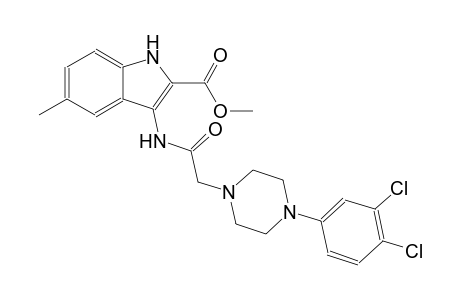 methyl 3-({[4-(3,4-dichlorophenyl)-1-piperazinyl]acetyl}amino)-5-methyl-1H-indole-2-carboxylate