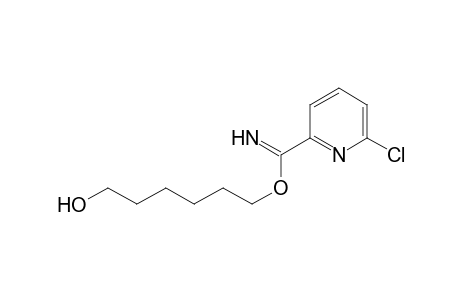 2-Pyridinecarboximidic acid, 6-chloro-, 6-hydroxyhexyl ester