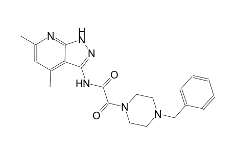 1-piperazineacetamide, N-(4,6-dimethyl-1H-pyrazolo[3,4-b]pyridin-3-yl)-alpha-oxo-4-(phenylmethyl)-