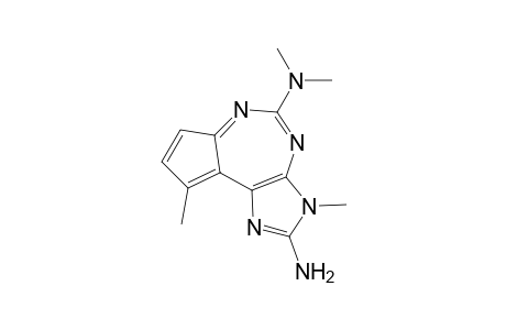 1H-Cyclohepta[1,2-d:3,4-d']diimidazole-2,8-diamine, N8,N8,1,4-tetramethyl-