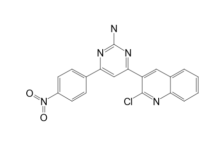 4-(2-CHLORO-QUINOLIN-3-YL)-6-(4-NITROPHENYL)-PYRIMIDIN-2-AMINE
