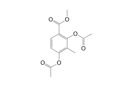 Methyl 2,4-dihydroxy-3-methylbenzoate, diacetate