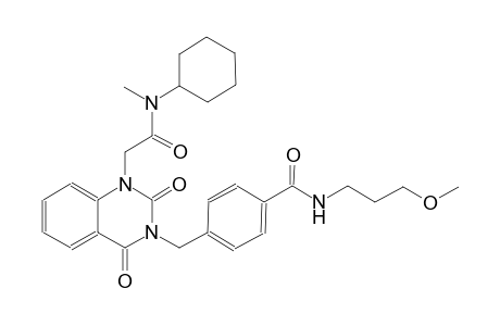 4-[(1-{2-[cyclohexyl(methyl)amino]-2-oxoethyl}-2,4-dioxo-1,4-dihydro-3(2H)-quinazolinyl)methyl]-N-(3-methoxypropyl)benzamide