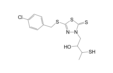 3-(2-Hydroxy-3-methylsulfanlpropyl)-5-(4-chlorobenzyl)methylsulfanyl-2,3-dihydro-1,3,4-thiadiazole-2-thione
