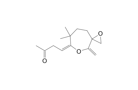 2-Butanone, 4-(7,7-dimethyl-4-methylene-1,5-dioxaspiro[2.6]non-6-ylidene)-