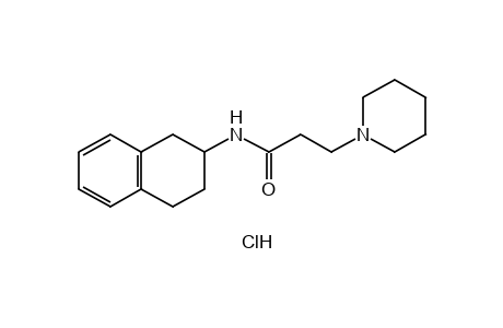 N-(1,2,3,4-TETRAHYDRO-2-NAPHTHYL)-1-PIPERIDINEPROPIONAMIDE, HYDROCHLORIDE