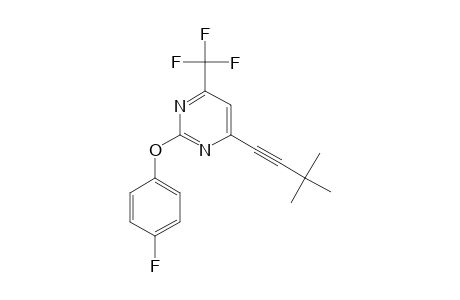 4-(3,3-DIMETHYLBUTIN-1-YL)-2-(4-FLUOROPHENOXY)-6-TRIFLUOROMETHYLPYRIMIDINE