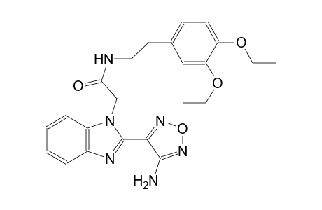 2-[2-(4-amino-1,2,5-oxadiazol-3-yl)-1H-benzimidazol-1-yl]-N-[2-(3,4-diethoxyphenyl)ethyl]acetamide