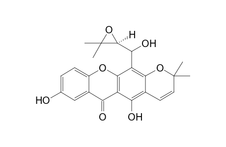 12-[[(2S)-3,3-dimethyl-2-oxiranyl]-hydroxymethyl]-5,8-dihydroxy-2,2-dimethyl-6-pyrano[3,2-b]xanthenone