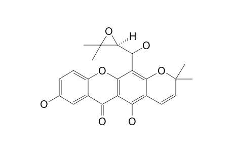 12-[[(2S)-3,3-dimethyl-2-oxiranyl]-hydroxymethyl]-5,8-dihydroxy-2,2-dimethyl-6-pyrano[3,2-b]xanthenone