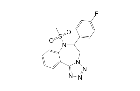 6-(4-FLUOROPHENYL)-6,7-DIHYDRO-7-METHYLSULFONYL-6-PHENYL-5H-TETRAZOLO-[1,5-D]-[1,4]-BENZODIAZEPINE