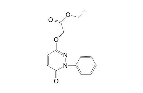 (6-Oxo-1-phenyl-1,6-dihydropyridazin-3-yloxy)acetic acid, ethyl ester