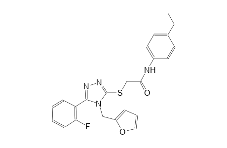 N-(4-ethylphenyl)-2-{[5-(2-fluorophenyl)-4-(2-furylmethyl)-4H-1,2,4-triazol-3-yl]sulfanyl}acetamide