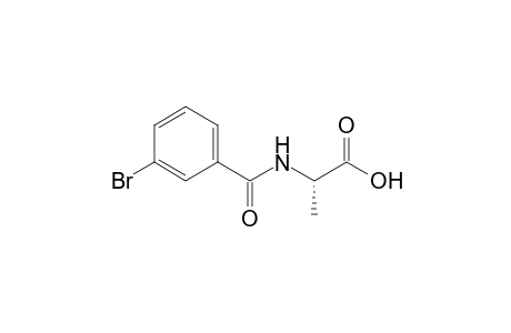 (2S)-2-[(3-bromobenzoyl)amino]propanoic acid