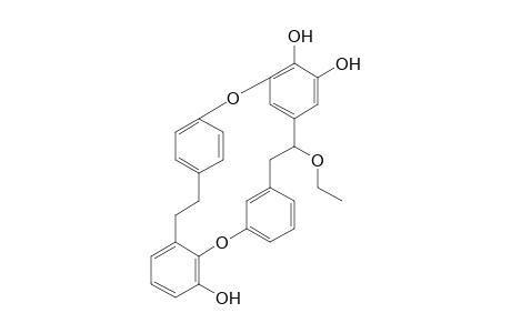 5-Ethoxy-2,7-dioxa-1(1,2),3,6(1,3),8(1,4)-tetrabenzenacyclodecaphane-1(6),6(4),6(5)-triol