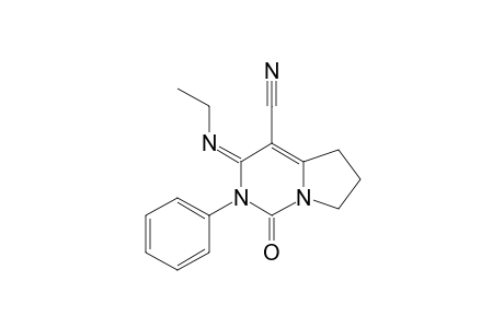(E/Z)-3-Ethylimino-1-oxo-2-phenyl-1,2,3,5,6,7-hexahydropyrrolo[1,2-c]pyrimidine-4-carbonitrile