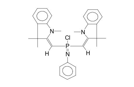 BIS(1,3,3-TRIMETHYLINDOLIN-2-YLIDENEMETHYL)PHENYLIMINOCHLOROPHOSPHINE(ISOMER MIXTURE)