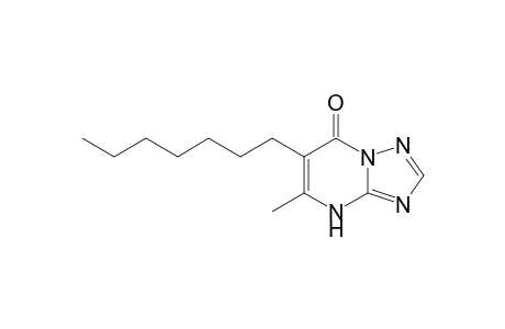 s-Triazolo[1,5-a]pyrimidin-7-ol, 6-heptyl-5-methyl-