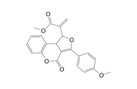 Methyl 2-[3-(4-Methoxyphenyl)-4-oxo-1,9b-dihydro-4H-furo[3,4-c]-chromen-1-yl]acrylate