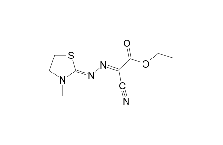cyanoglyoxylic acid, azine with 3-methyl-2-thiazolidinone, ethyl ester