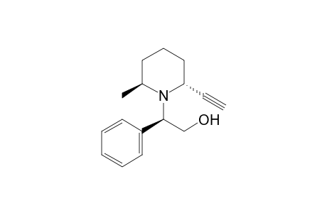 (2R,6S,1'R)-N-(2-Hydroxy-1-phenylethyl)-2-ethynyl-6-methylpiperidine